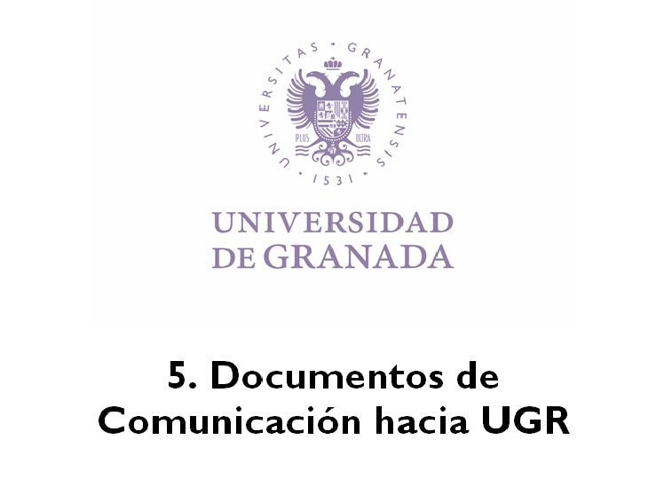 5. Imagen Logo UGR en morado y es para acceso a documentos administrativos de comunicación hacia UGR